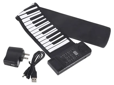 Produktbild von 61-Tasten Klavier - Tragbares Elektronisches Keyboard - 128 Klänge - 128 Rhythmen