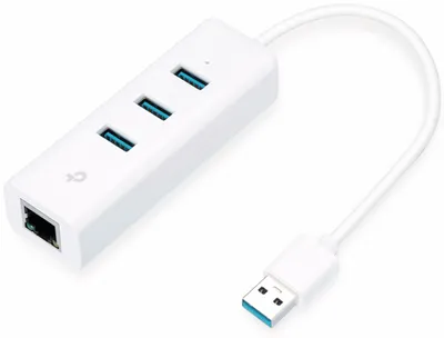 Obrázek produktu pro TP-Link UE330, Kabel, USB 3.2 Gen 1 (3.1 Gen 1) Type-A, 10,100,1000 Mbit/s, Bílá, RJ-45, USB 3.2 Gen 1 (3.1 Gen 1) Type-A, USB