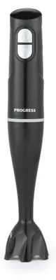 Productafbeelding van Progress Stabmixer 200W, roestvrijstalen staafmixer met turbofunctie, handmixer en standaard