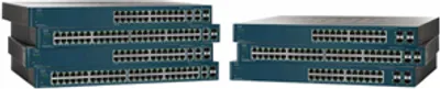 Produktbild von Cisco ESW-520-24-K9, SNMPv1, SNMPv2c, SNMPv3, RMON, 10/100/1000 Mbps, L2, 28, 24, 28, 440 x 375 x 44 mm, verkabelt