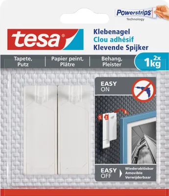 Produktbild von tesa Klebenagel Tapete & Putz bis 1kg 2St.