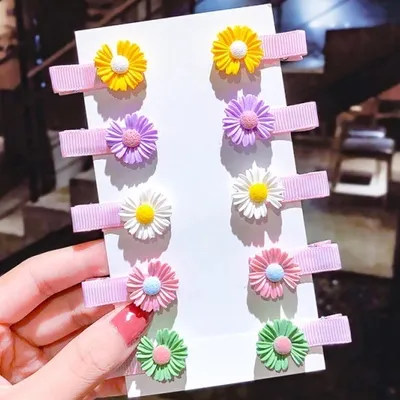 Image de Barrettes pour enfants FL-7485 - Ensemble de 10 KP7485