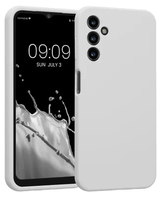 Produktbild von kwmobile Hülle kompatibel mit Samsung Galaxy A14 5G - Hülle Silikon gummiert - Handyhülle - Handy Case in Weiß matt