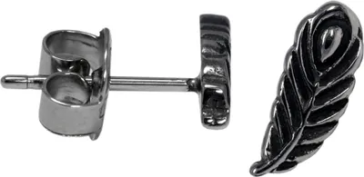 Produktbild von Chirurgenstahl Ohrstecker Feder