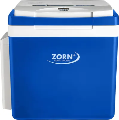 Zdjęcie produktu dla Zorn ZE26 12/230V LNE niebieski/biały z akumulatorem, pojemność 25 litrów, 12V
