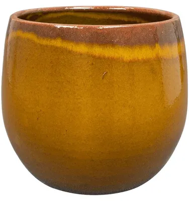 Produktbild von Ter Steege Blumentopf Ockergelb D 23 cm H 20 cm Öffnung 17,5 cm