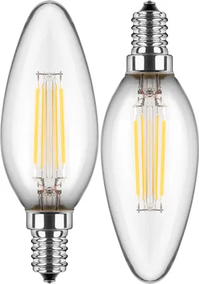 Produktbild von BLULAXA LED-Filament-Lampe, C35, EEK: F, E14, 4,5 W, 470 lm, 4000 K, 2 Stück