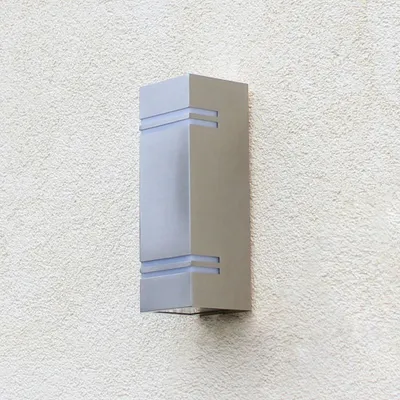 Produktbild von Lutec LED Außenwandleuchte Stripes Edelstahl Up- & Downlight