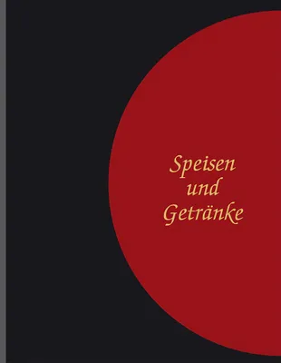 Produktbild von Adina Speisekarte Menümappe A4 schwarz / rot