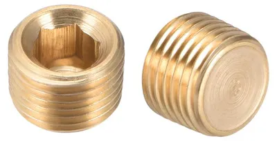 Messing Rohrverschraubung Stecker 1/8 Zoll G 2 Stück