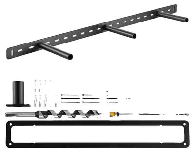 Obrázek produktu pro VEVOR držák polic, 1 ks, těžký držák polic s nosností 86 kg, nosič polic 863,6x157,4x38,1 mm, pro skryté police, neviditelný držák pro plovoucí police k montáži na stěnu