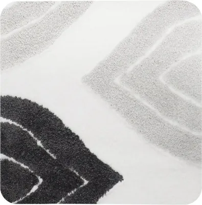 Image de Dutch House Tapis de bidet Paris 60X60 Cm Gris