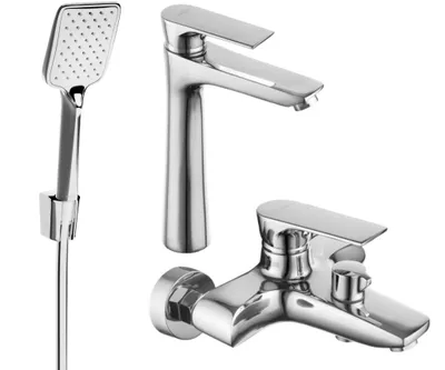 Zdjęcie produktu dla Mexen Axel R62 zestaw wannowy, chrom - 73813R62-00