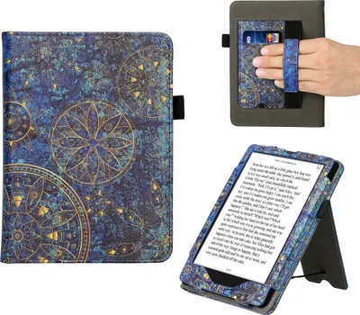 Kwmobile Case Compatible With Kindle Paperwhite 11. Generation 2021 - Book Style Felt Fabric Protective E-Reader Cover - Dark Grey - View #9