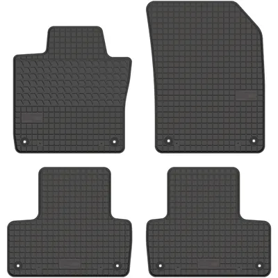 Immagine prodotto di Tappetini in gomma adatti per Volvo XC60 II (dal 2017) Set di tappetini in gomma neri + tappo