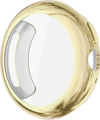 Produktbild von Für Google Pixel Watch 4 45mm Electroplated Full Cover TPU Schutz Hülle Gold