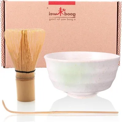 Produktbild von Famanu Matcha Set für die Japanische Teezeremonie - 3-teilig Shiro