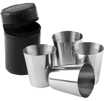 Produktbild von Schwarzer Reise Lederbecher für Festivals & Camping KP7310