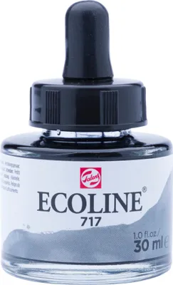 Productafbeelding van Ecoline vloeibare waterverf, flesje van 30 ml, kleur: koudgrijs 717