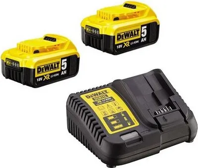 Produktbild von DeWalt DCB115P2-QW Akku-Kit (2 x 18 V / 5 Ah plus DCB 115)