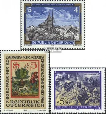 Produktbild von Briefmarken Österreich 1986 Mi 1857,1858,1859 (kompl.Ausg.) postfrisch Sondermarken