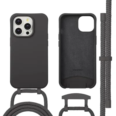 Immagine prodotto di Cover posteriore imoshion Color con catena rimovibile per cellulare e MagSafe iPhone 14 Pro - Black Coffee