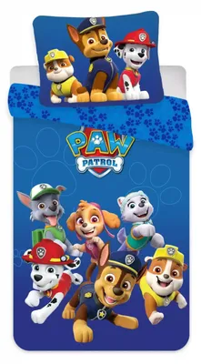 Produktbild von Paw Patrol Kleinkinderbettwäsche Family- 100 x 135 cm Blau