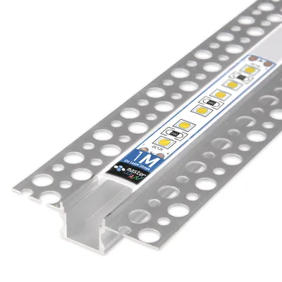 Produktbild von MasterLED LED-Aluprofil Trockenbau 10 mm 1 m Silber eloxiert für LED-Streifen