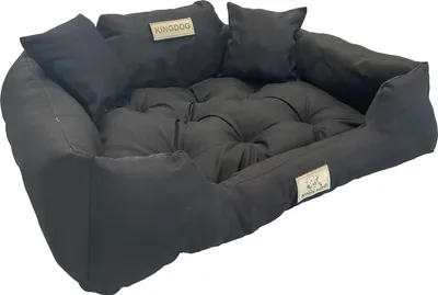 Produktbild von Duże legowisko dla psa i kota 130 x 105 czarne - Kingdog rozmiar L