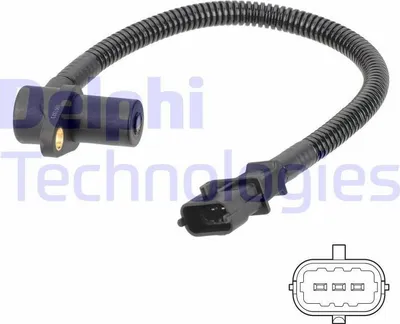 Produktbild von DELPHI SS11271 Kurbelwellensensor Impulsgeber für HYUNDAI ix35 (LM, EL, ELH) 275mm