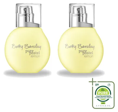 Productafbeelding van 2 x Betty Barclay Pure Pastel Lemon Eau de Toilette - 20 ml - Grote verpakking - 2 stuks