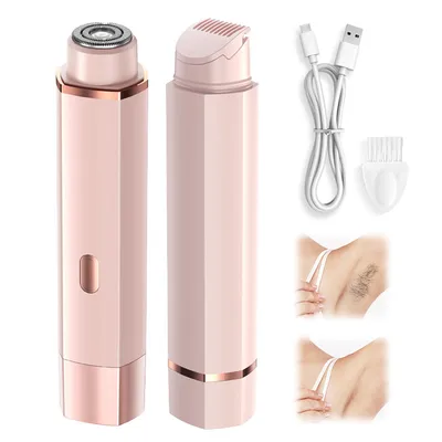 Produktbild von Elektrische Rasierer, Elektrischer Rasierer für Frauen, 2-in-1 Elektrischer, intimrasierer für frauen, IPX6 wasserdicht, Nass- und Trockenrasierer