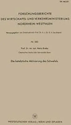 Obrázok produktu pre Die Katalytische Aktivierung des Schwefels