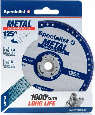 Produktbild von Specialist+ SPECIALIST+ diamond metal cutting disc, 125 mm
