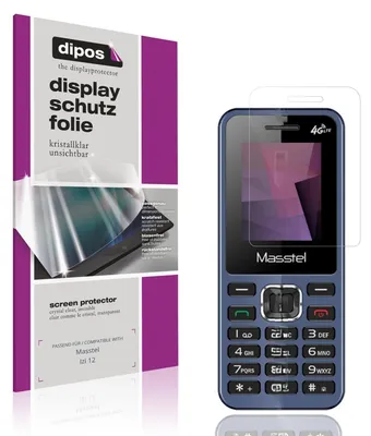 Produktbild von 4x Schutzfolie für Masstel Izi 12 klar Displayschutzfolie Folie Display Schutz dipos