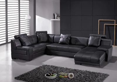 Produktbild von Ledersofa Couch Wohnlandschaft Ecksofa Eck Garnitur Design Modern Sofa 3334B