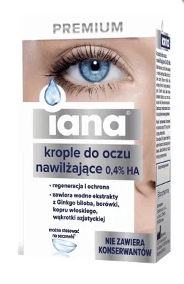 Produktbild von Iana Premium, Augentropfen, 10 ml - Langes Haltbarkeitsdatum!