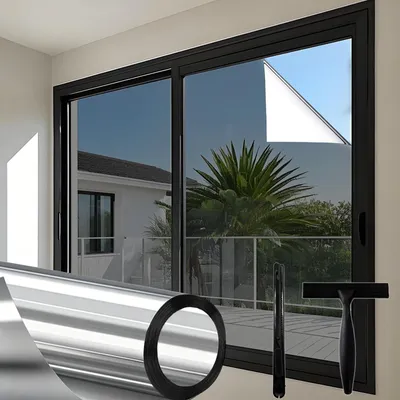 Immagine prodotto di Pellicole adesive per vetri, con protezione dal calore e dai raggi UV, dimensioni 44,5 x 200 cm, per finestre interne