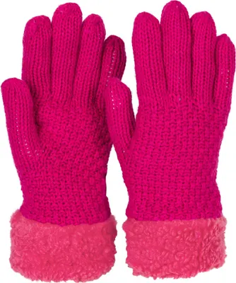 Produktbild von styleBREAKER Damen warme Winter Handschuhe mit Perlmuster und Fleece, Thermo Strickhandschuhe, Fingerhandschuhe 09010032