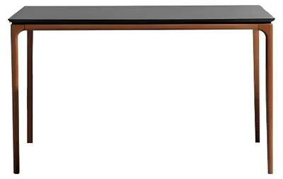 Zdjęcie produktu dla Klasyczny stół do jadalni brązowy drewniany stół drewniany 130 cm