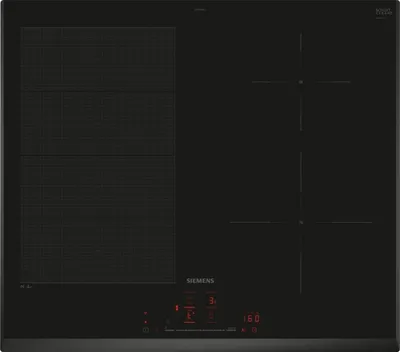 Produktbild von Siemens iQ700 EX651HEC1E, Schwarz, Integriert, 60 cm, Zonen-Induktionskochfeld, Glaskeramik, 4 Zone(n)