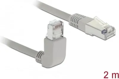 Productafbeelding van Delock 83516 DELOCK Patchkabel gewinkelt RJ45 S/FTP Cat5e 2.00m grau