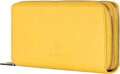 Produktbild von Leder Geldbörse mit RFID-Schutz - Portemonnaie für Damen & Herren aus echtem Leder - Wallet mit Münzfach - Geldbeutel für Frauen und Männer