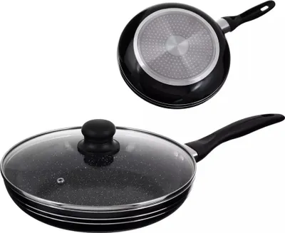 Produktbild von EDENBERG Bratpfanne für Induktion Edenberg EB 765 - 22cm MARMUR + Deckel