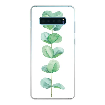 Produktbild von MuchoWow® Handyhülle Schutzhülle Hülle für Samsung Galaxy S10 Lite Aquarell - Eukalyptus - Pflanze Silikon Softcase Handy Hülle - Schutz