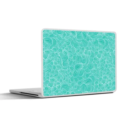 Produktbild von MuchoWow® Laptop Aufkleber Sticker Cover Muster - Wasser - Meer 36.5x27.5 cm - Laptop-Sticker