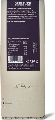 Produktbild von Berliner Kaffeerösterei - Früchte - Orangenscheiben in Vollmilch - Nr. 07