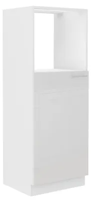 Produktbild von Küchen Midi Hochschrank 60 Lara Weiß Hochglanz Küchenzeile Küchenblock Küche