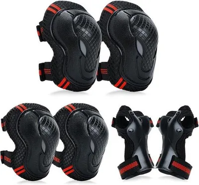 Produktbild von Schutzkleidung M, Knie- und Ellenbogenschutz, 43-70kg, 11J-Erwachsene