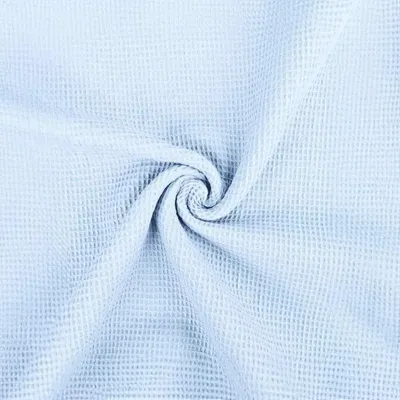 Productafbeelding van Katoenen wafelstof, 50 cm per meter, Tiny - 50 x 150 cm - Blauw | van Craft Loom